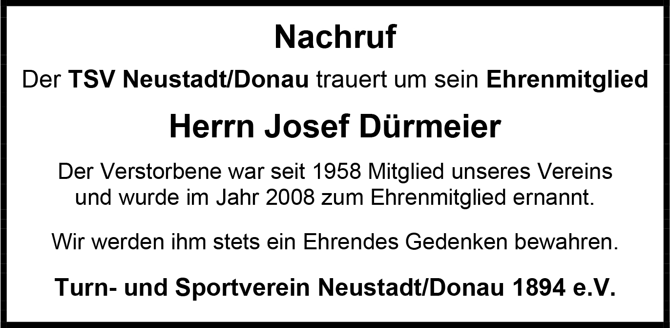 2022 10 07 Nachruf Dürmeier Josef