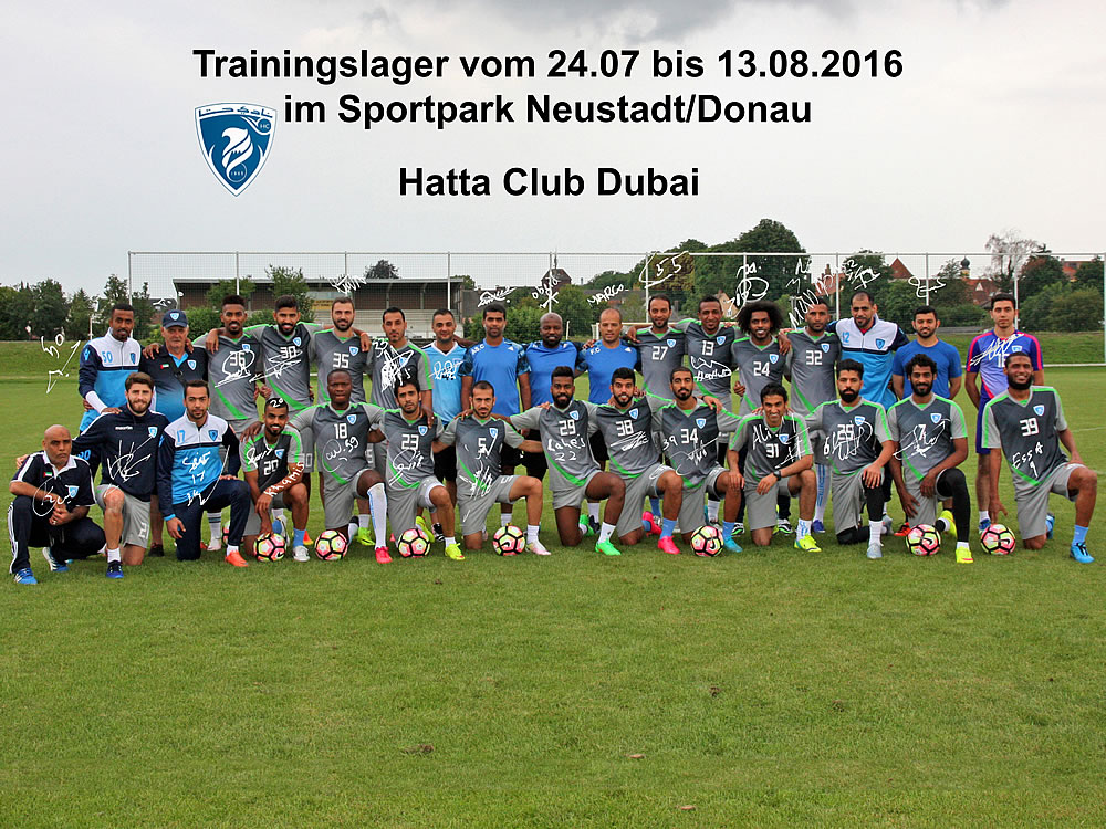 Hatta Football Club Dubai Unterschriften