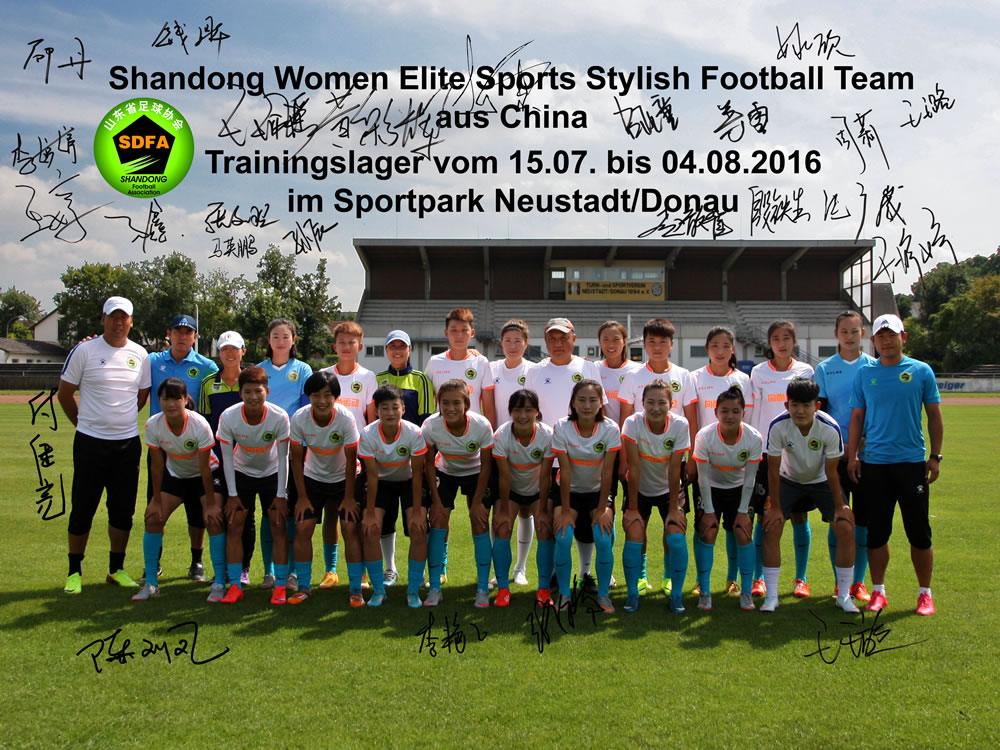 Unterschriften Shandong Women