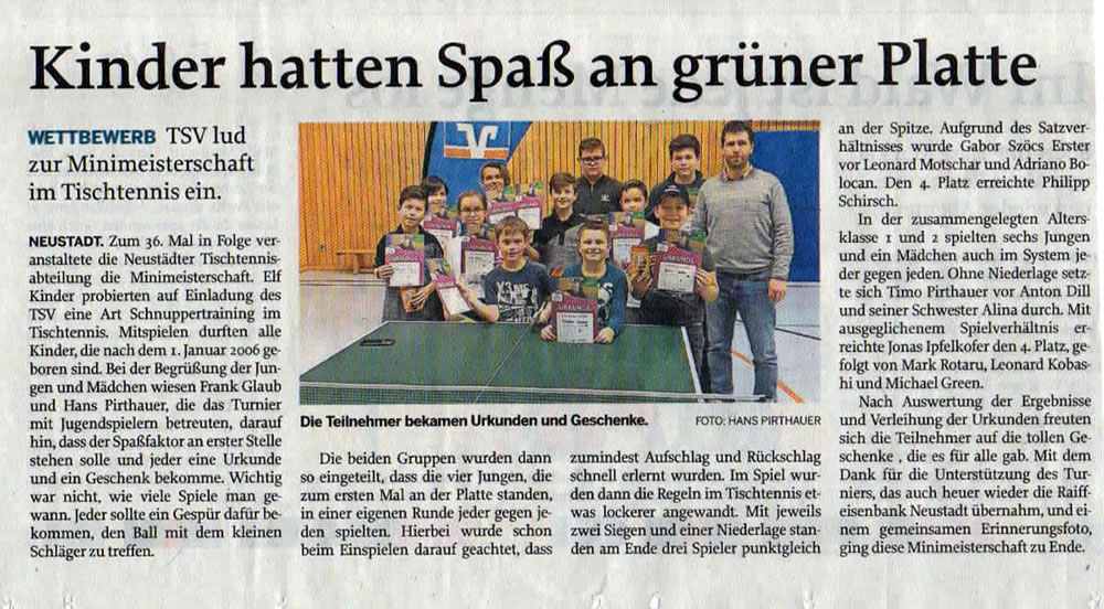 Minimeisterartikel 2019 Ortsentscheid